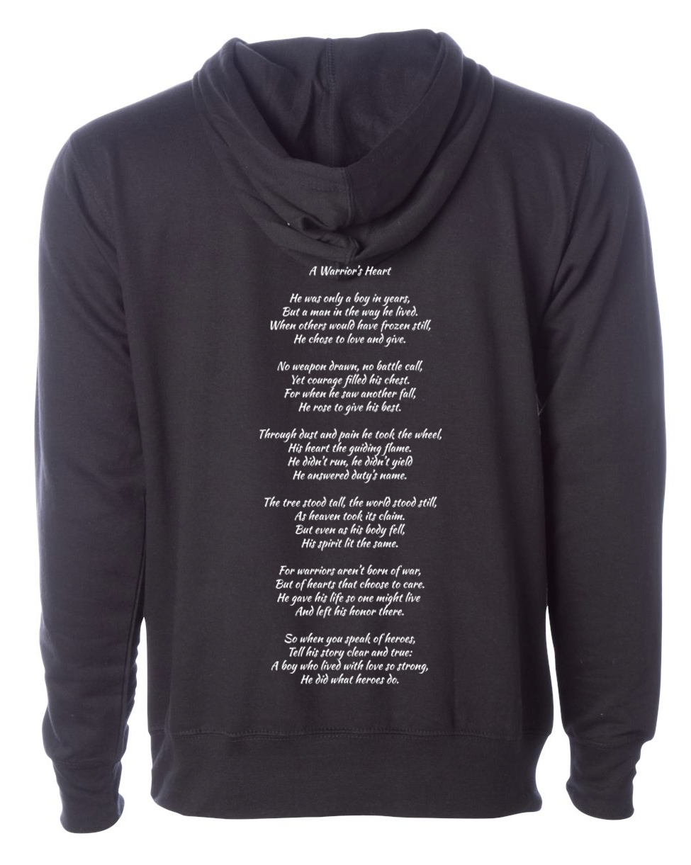 A Warrior's Heart Adult Hoodie
