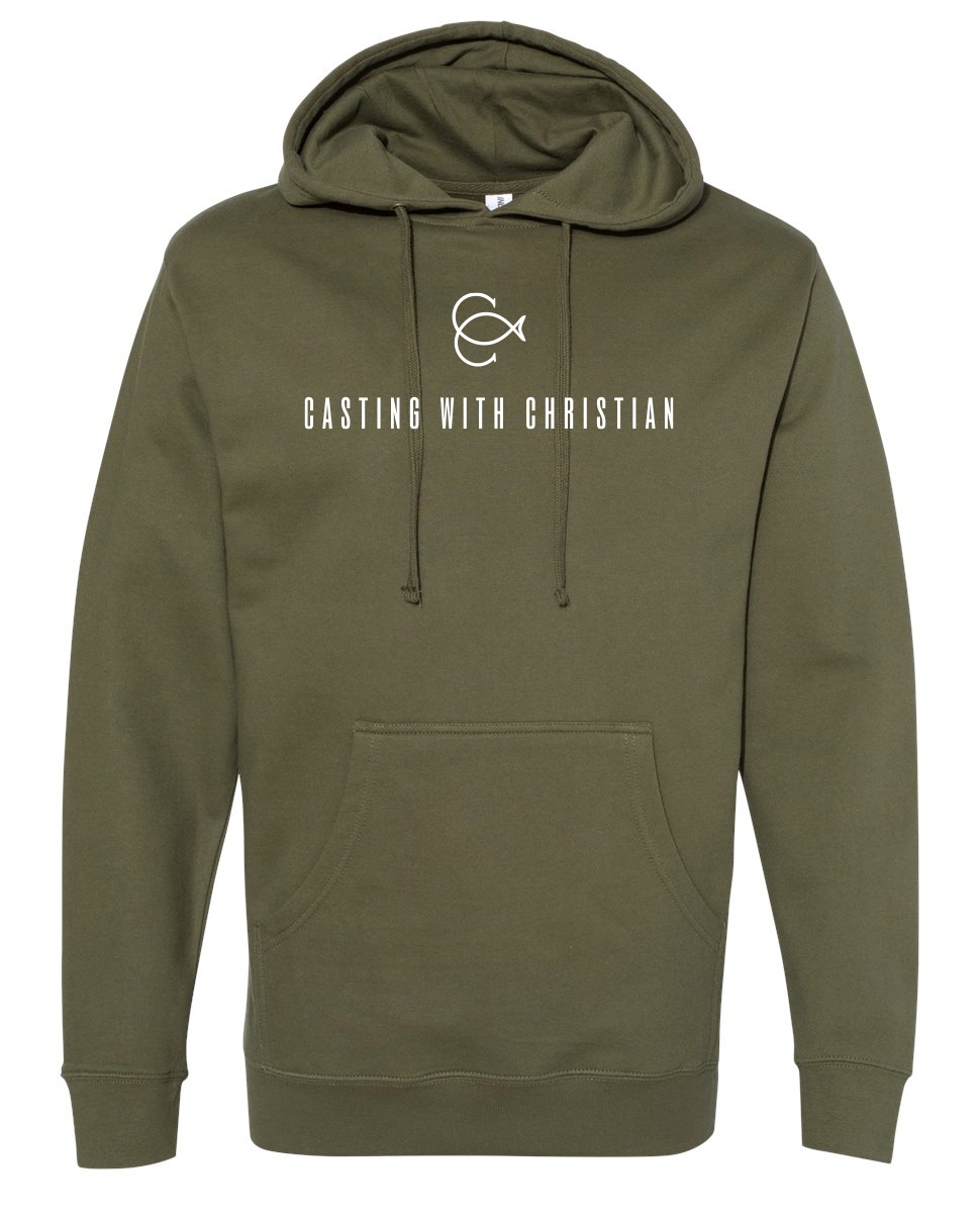 Casting with Christian Adult Hoodie
